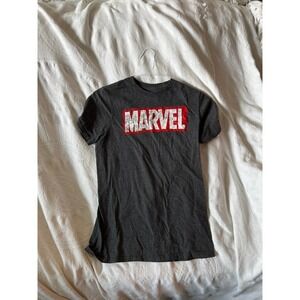 Marvel Gray Black T-Shirt Mens S